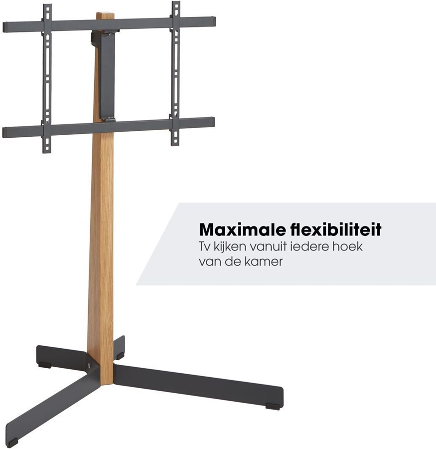 TVS 3695 | tv vloerstandaard | Eikenhoud & staal | 40-77" 11